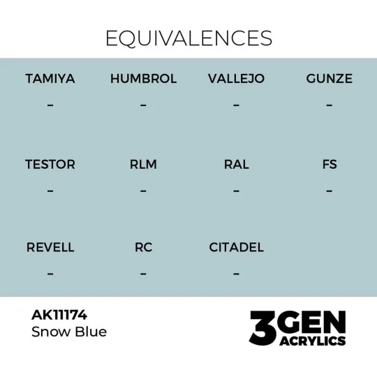 Snow Blue 17ml - AK Interactive AK11174