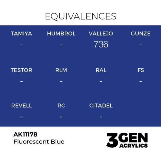 Fluorescent Blue 17ml - AK Interactive AK11178