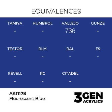 Fluorescent Blue 17ml - AK Interactive AK11178