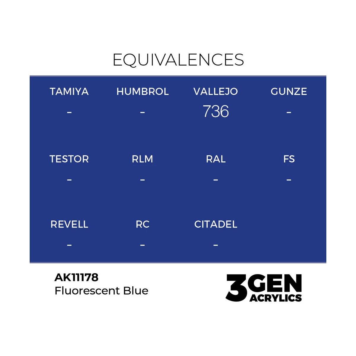 Fluorescent Blue 17ml - AK Interactive AK11178