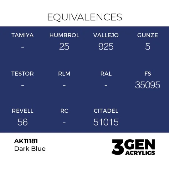Dark Blue 17ml - AK Interactive AK11181