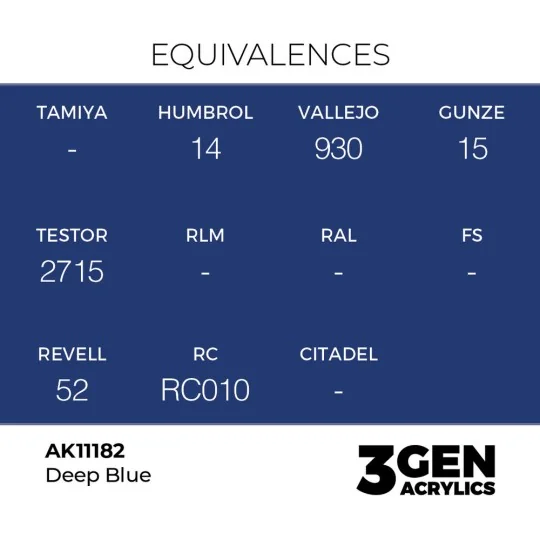 Deep Blue 17ml - AK Interactive AK11182