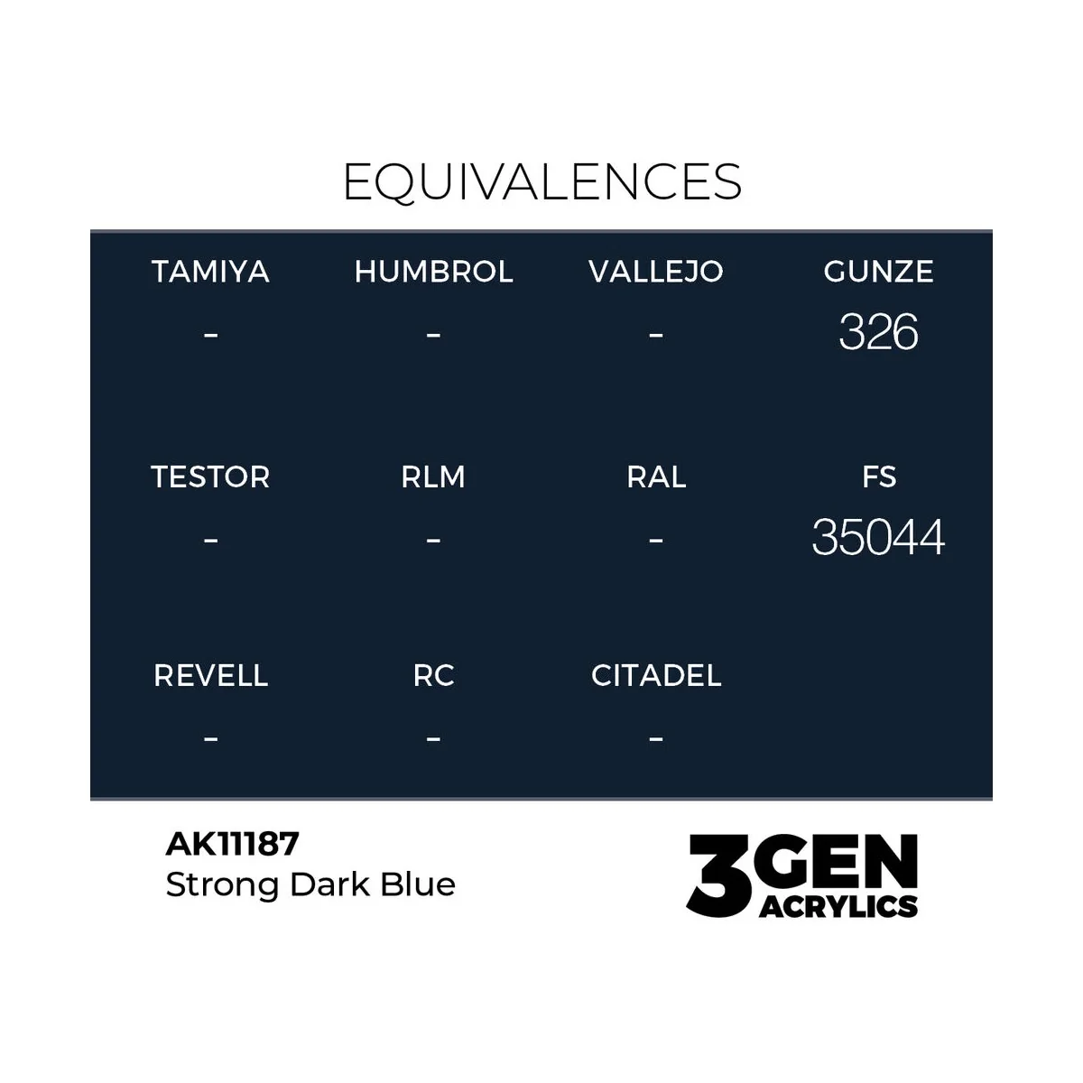 Strong Dark Blue 17ml - AK Interactive AK11187