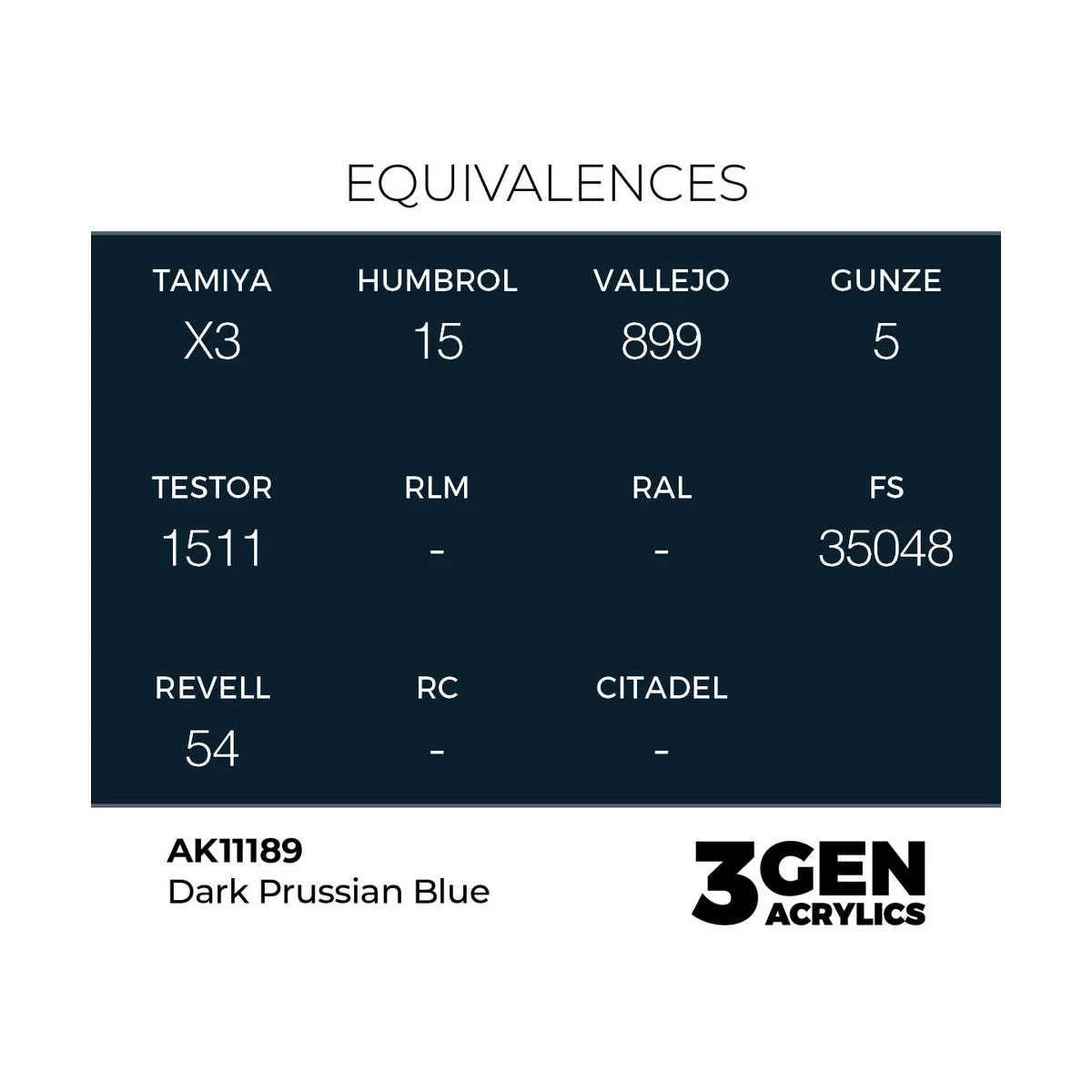 Dark Prussian Blue 17ml - AK Interactive AK11189