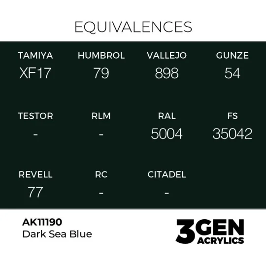 Dark Sea Blue 17ml - AK Interactive AK11190