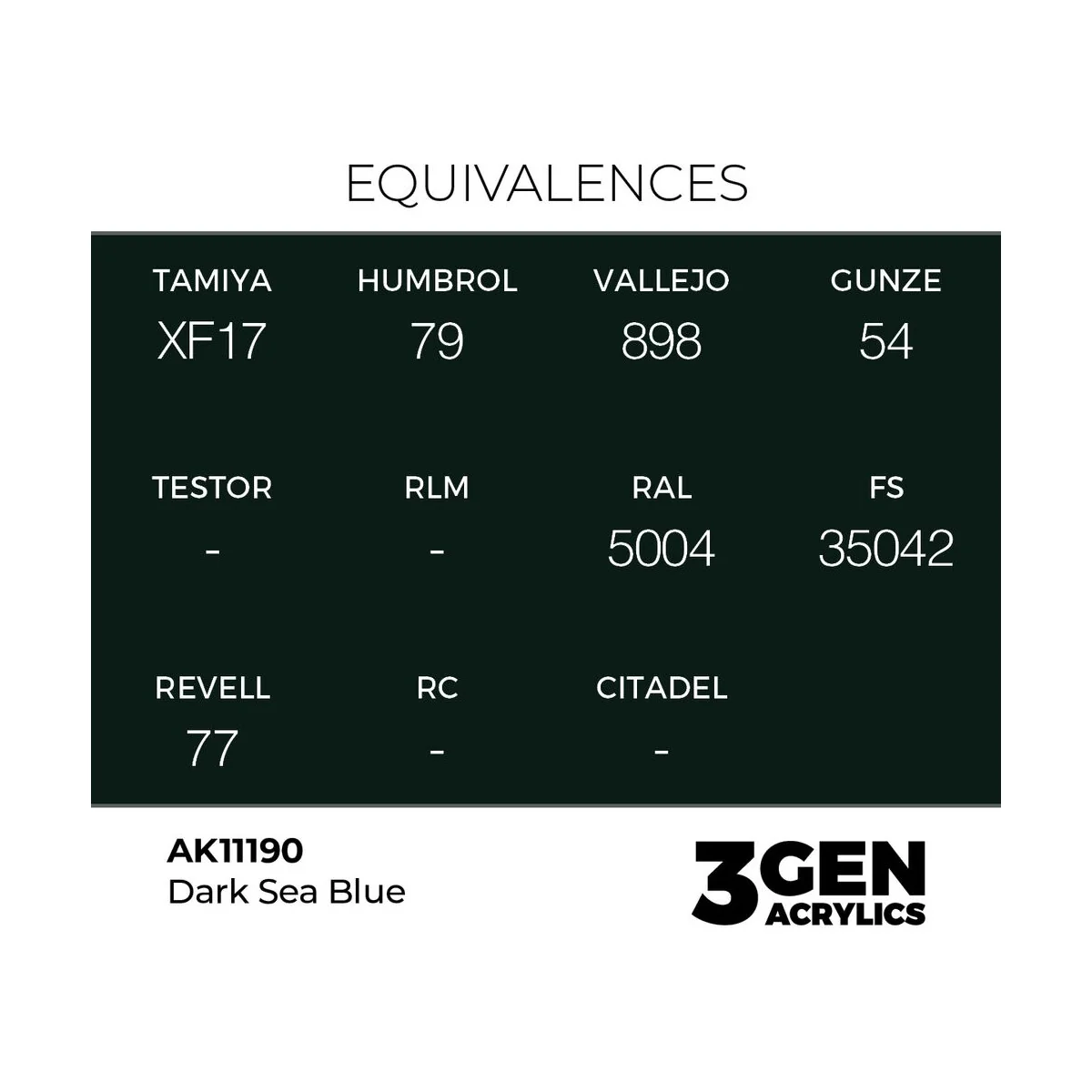 Dark Sea Blue 17ml - AK Interactive AK11190