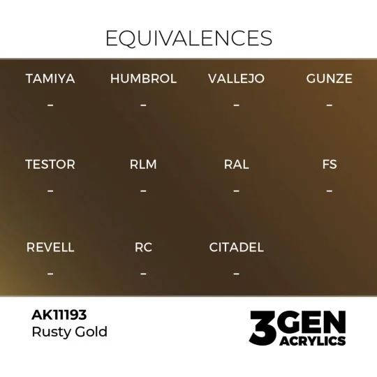 Rusty Gold 17ml - AK Interactive AK11193