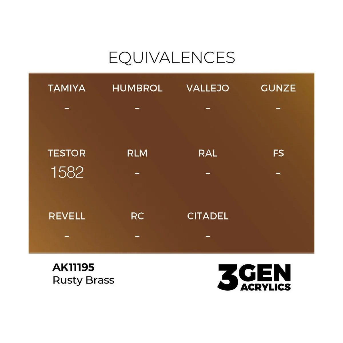 Rusty Brass 17ml - AK Interactive AK11195