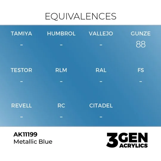 Metallic Blue 17ml - AK Interactive AK11199