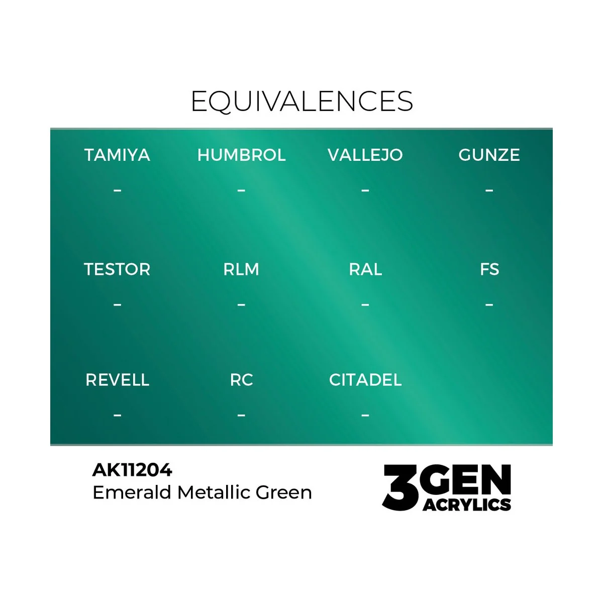 Emerald Metallic Green 17ml - AK Interactive AK11204