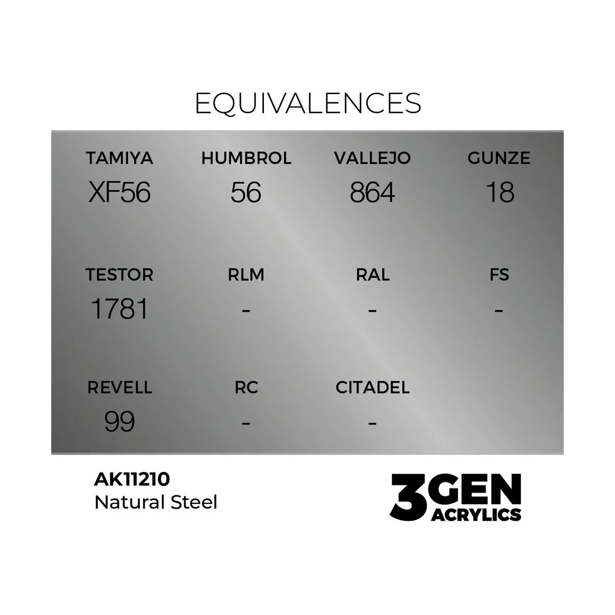 Natural Steel 17ml - AK Interactive AK11210