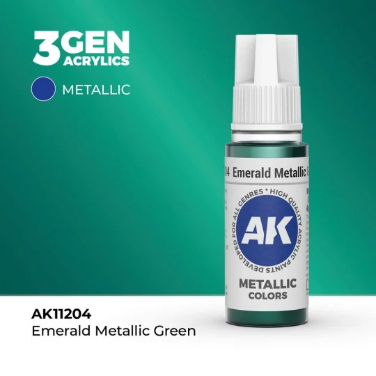 Emerald Metallic Green 17ml - AK Interactive AK11204