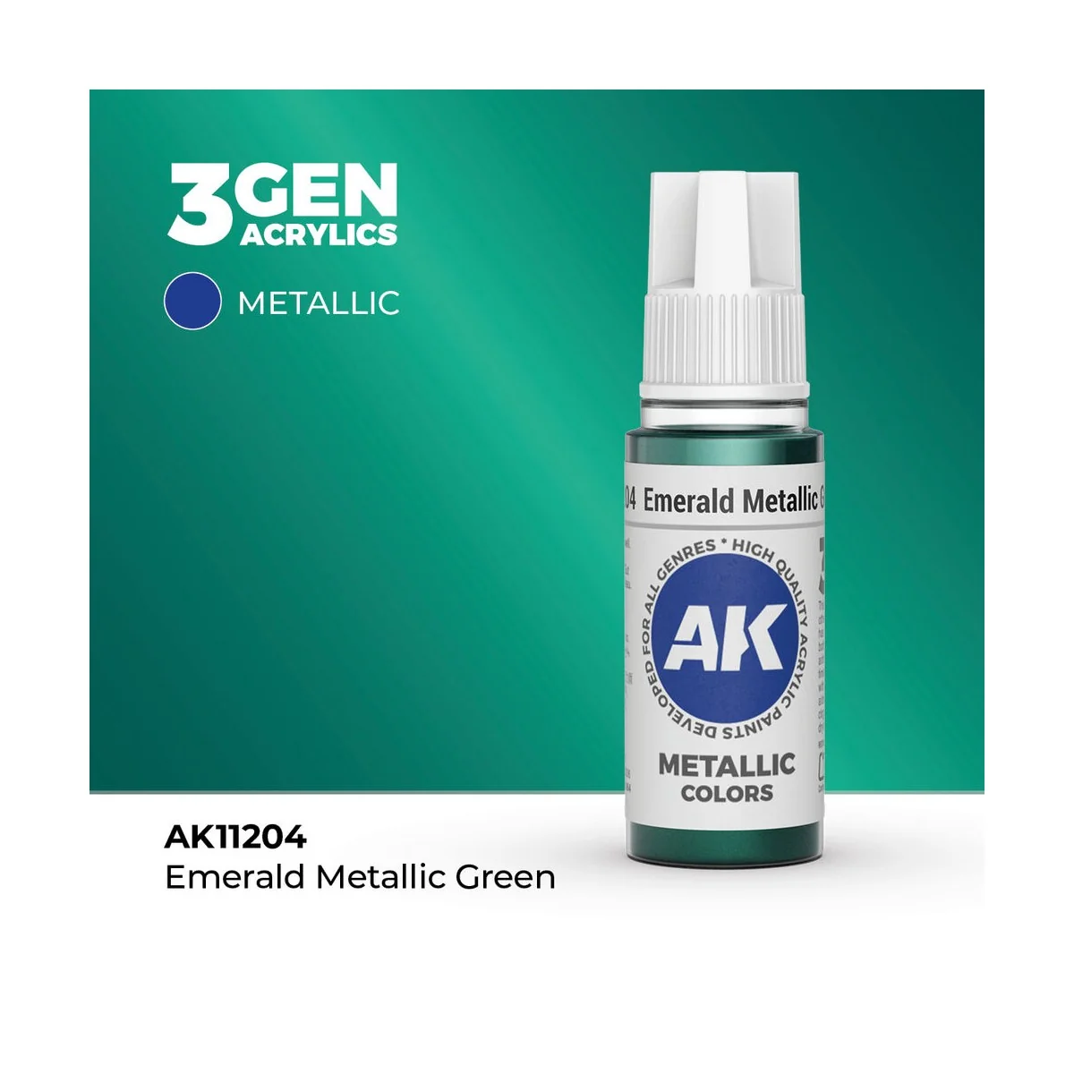 Emerald Metallic Green 17ml - AK Interactive AK11204