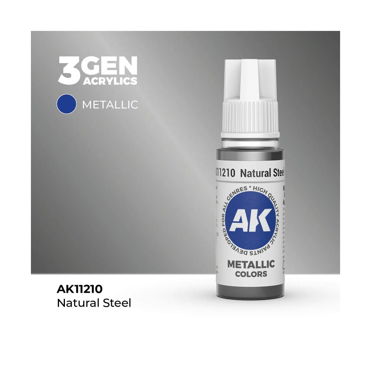 Natural Steel 17ml - AK Interactive AK11210