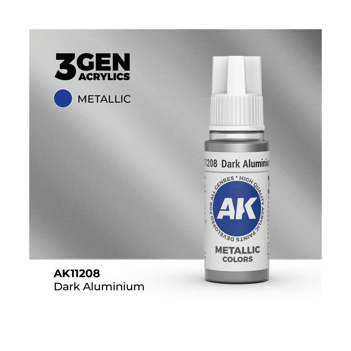 Dark Aluminium 17ml - AK Interactive AK11208