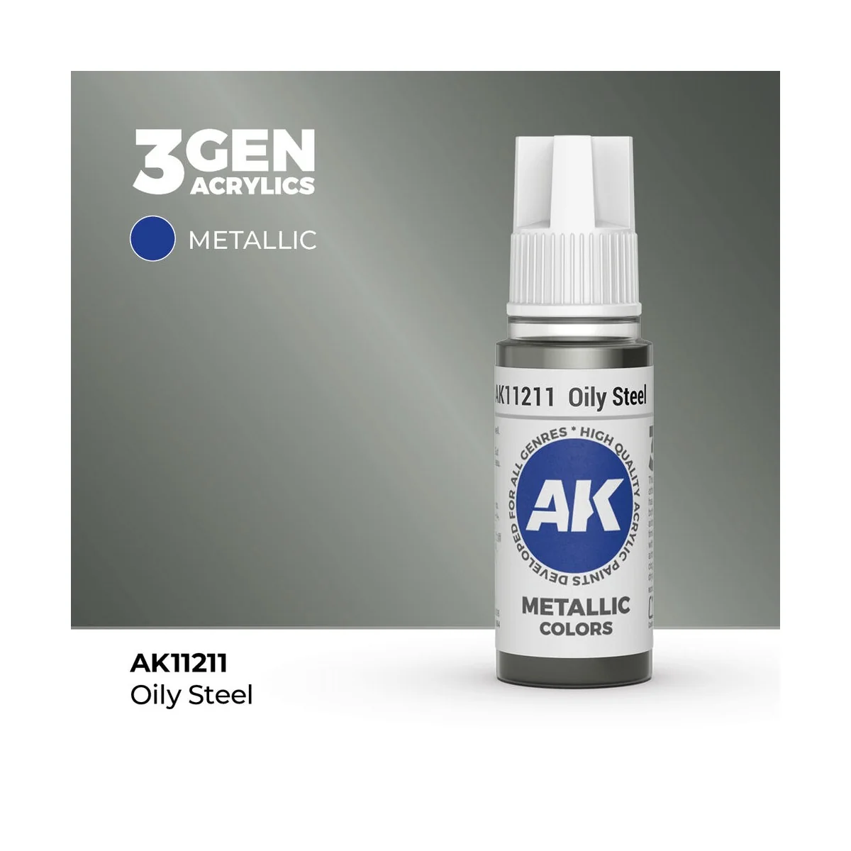 Oily Steel 17ml - AK Interactive AK11211