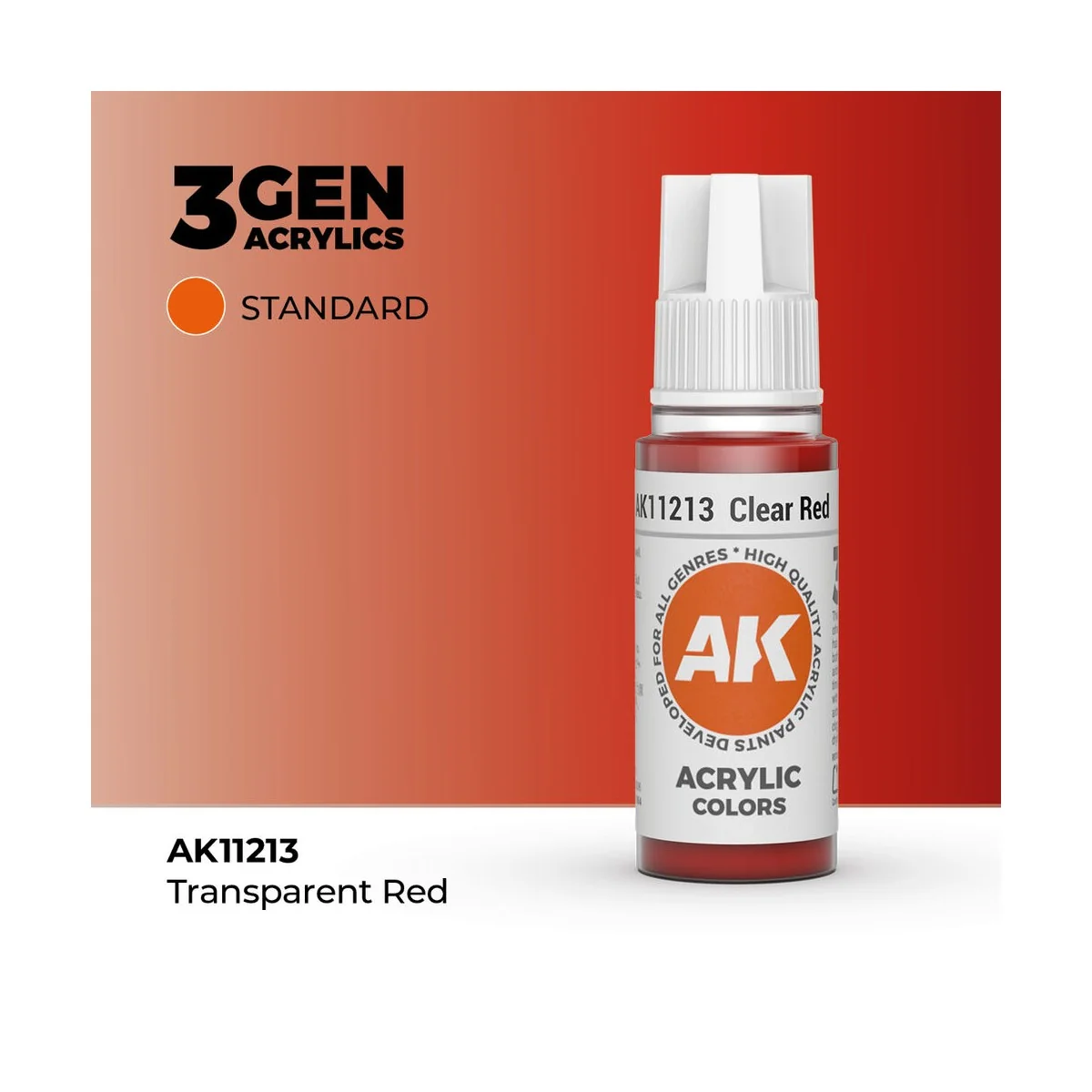 Clear Red 17ml - AK Interactive AK11213