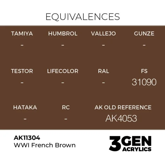 WWI French Brown - AK Interactive AK11304