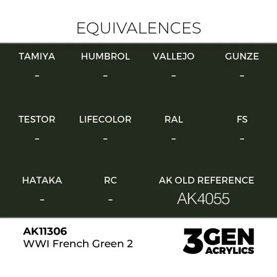 WWI French Green 2 - AK Interactive AK11306