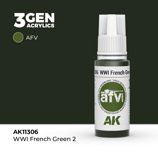 WWI French Green 2 - AK Interactive AK11306