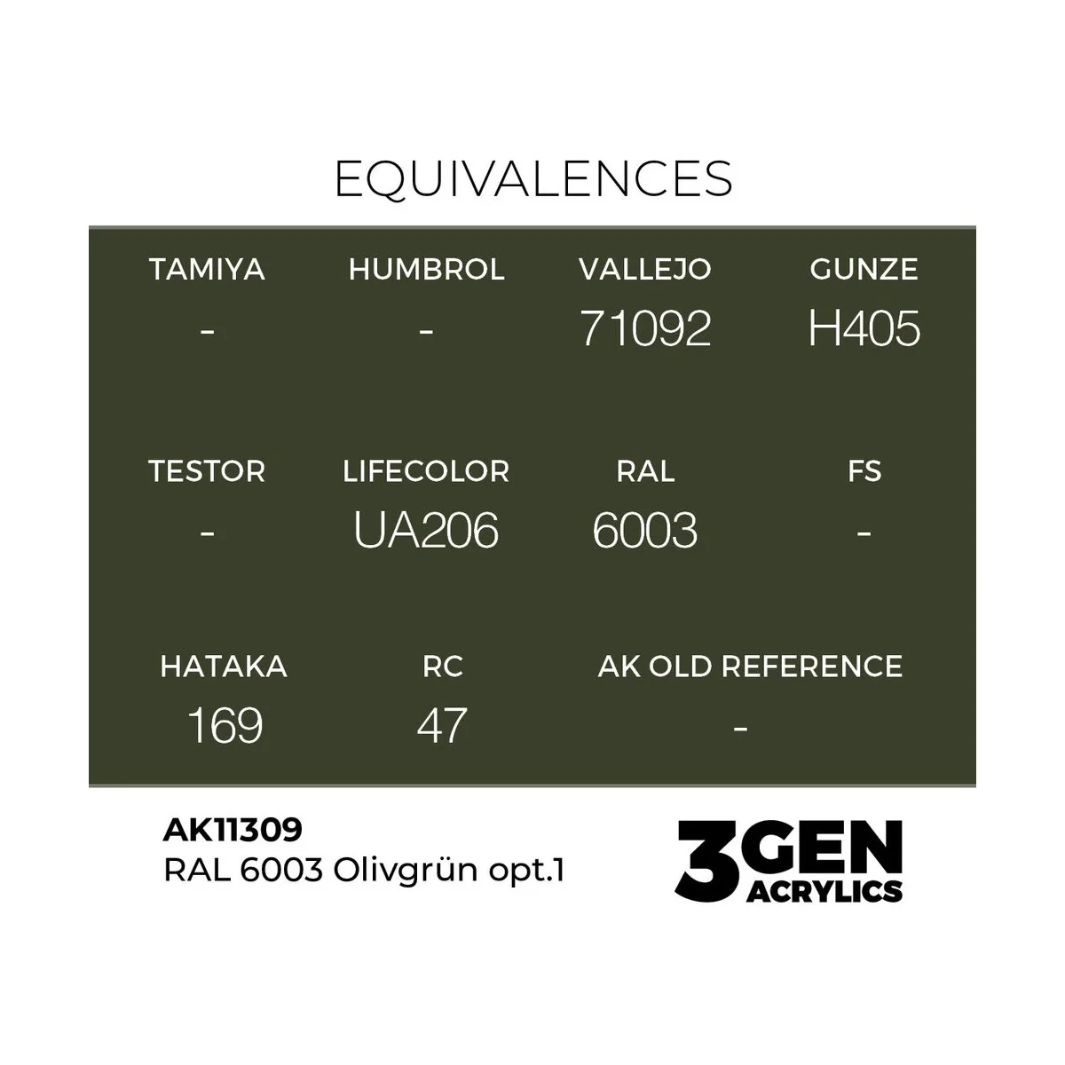 RAL 6003 Olivgrün opt.1 - AK Interactive AK11309