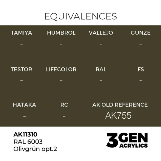 RAL 6003 Olivgrün opt.2 - AK Interactive AK11310