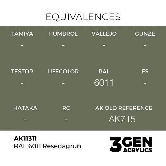 RAL 6011 Resedagrün - AK Interactive AK11311