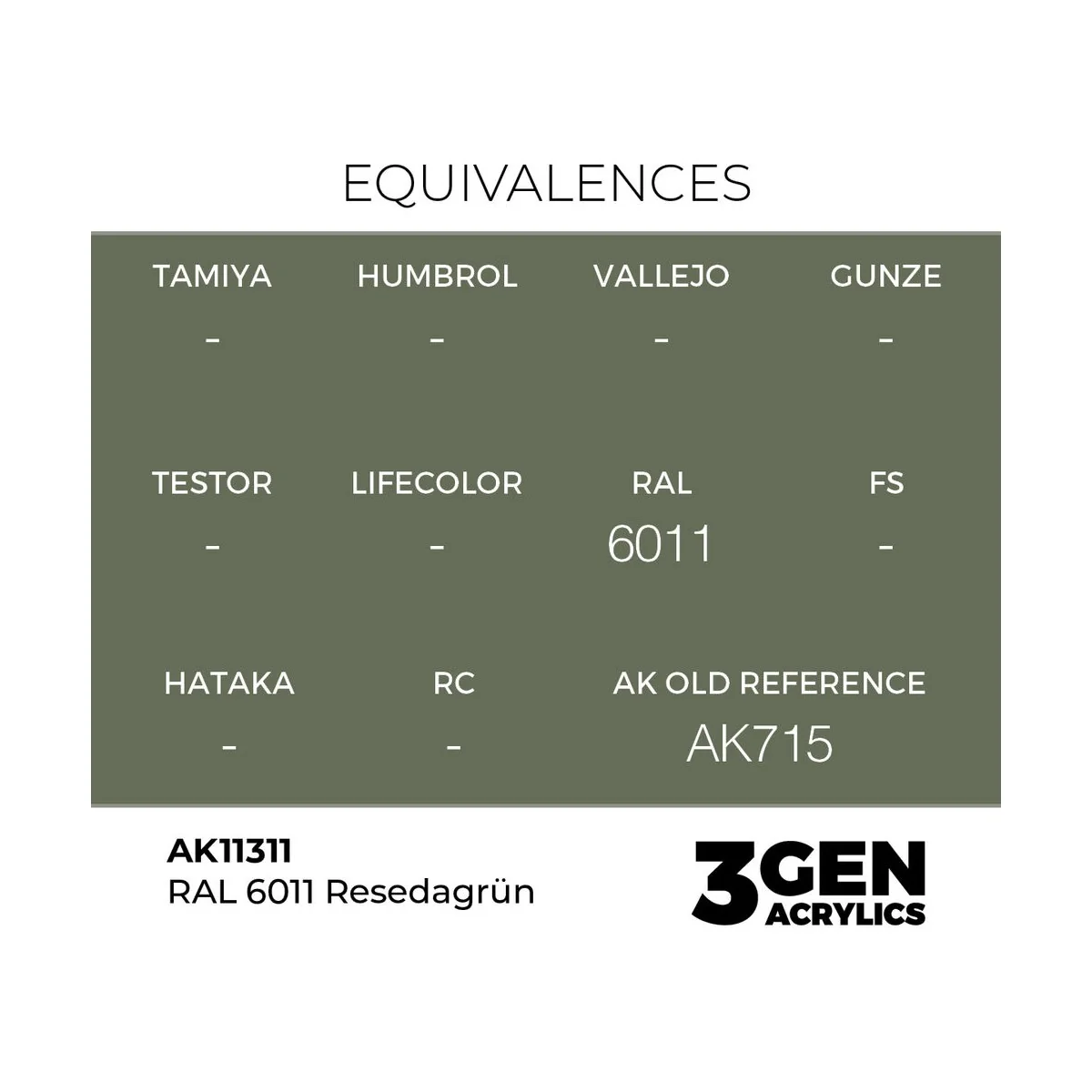 RAL 6011 Resedagrün - AK Interactive AK11311