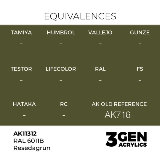 RAL 6011B Resedagrün - AK Interactive AK11312