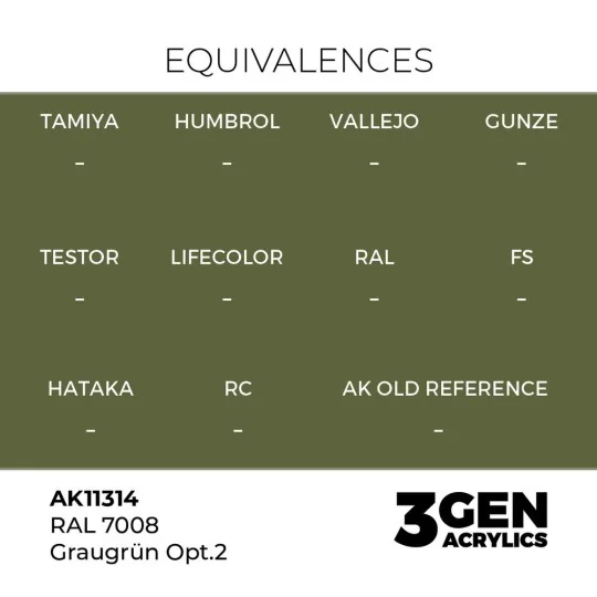 RAL 7008 Graugrün Opt 2 - AK Interactive AK11314