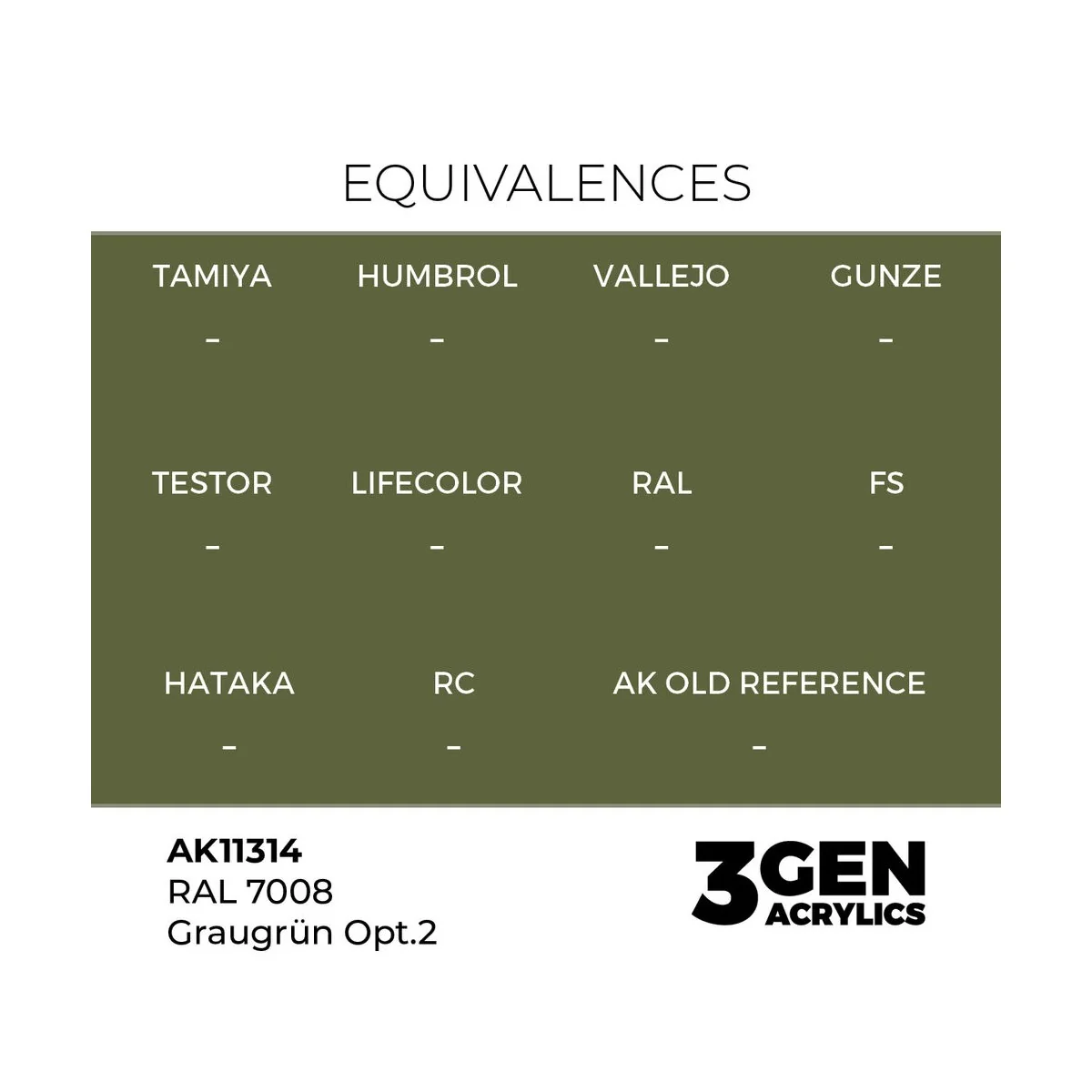 RAL 7008 Graugrün Opt 2 - AK Interactive AK11314