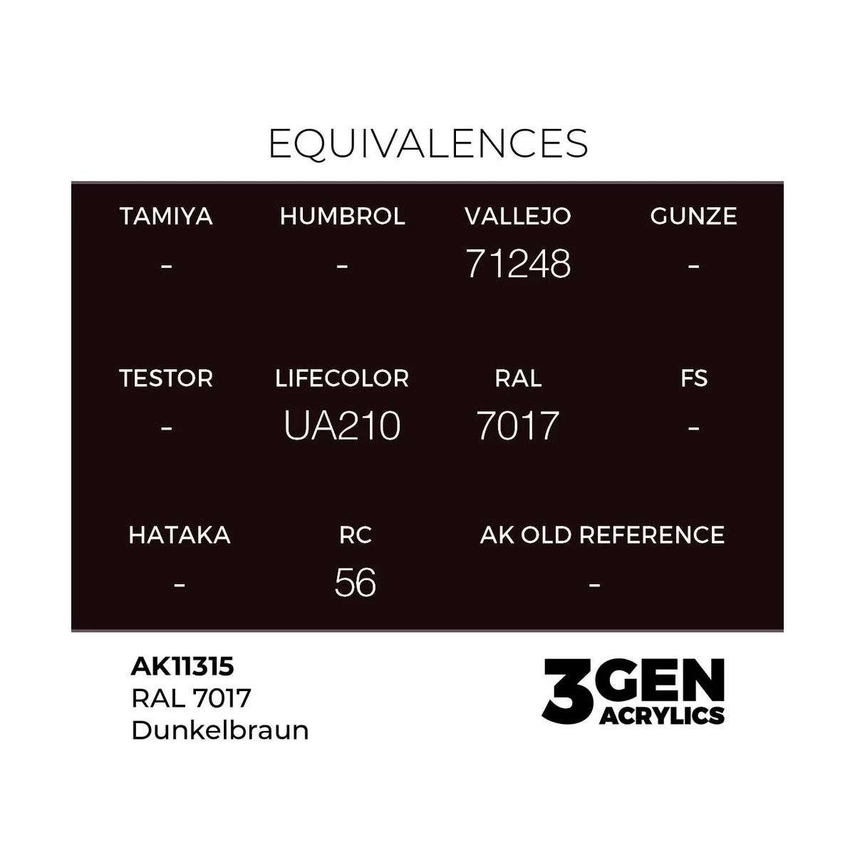 RAL 7017 Dunkelbraun - AK Interactive AK11315
