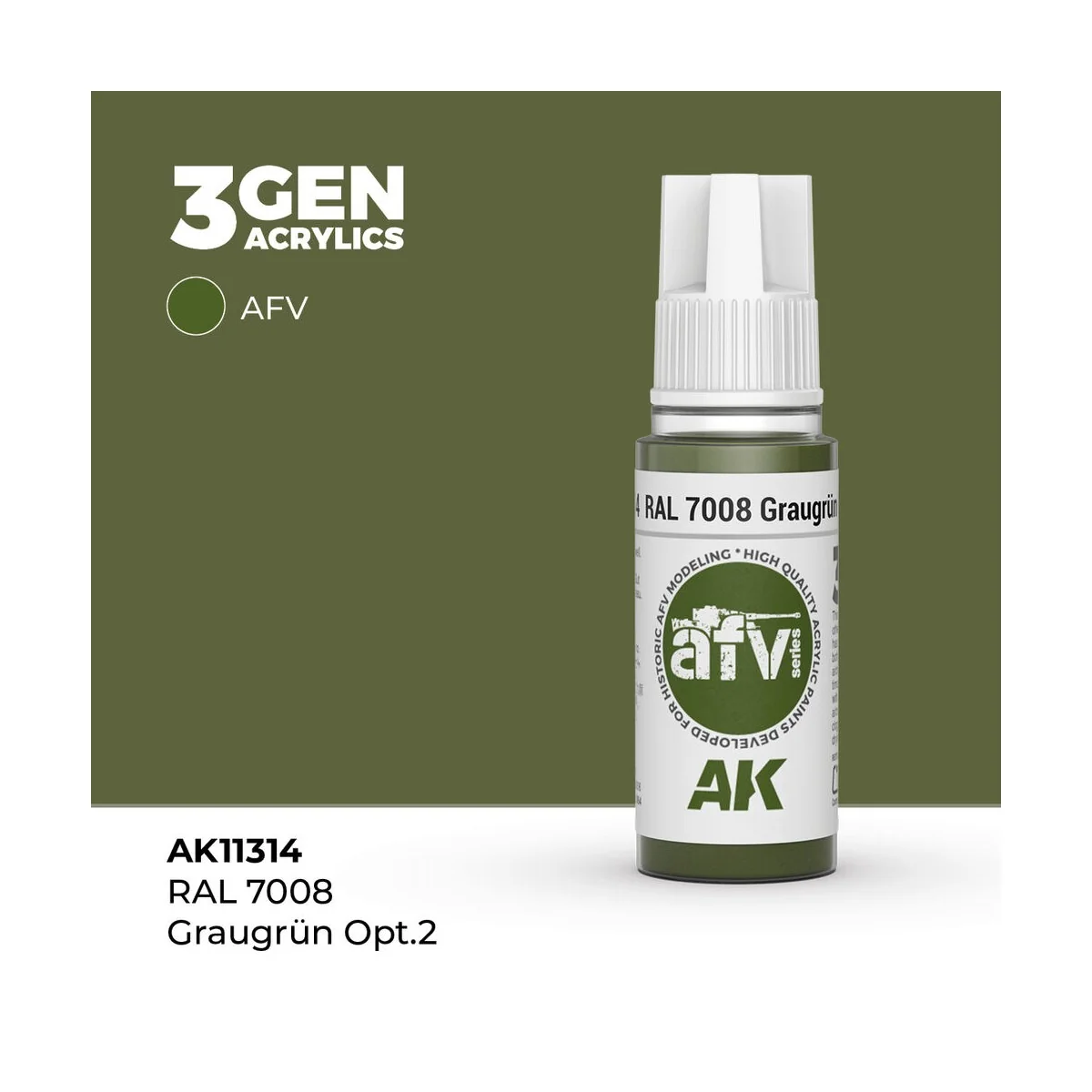 RAL 7008 Graugrün Opt 2 - AK Interactive AK11314