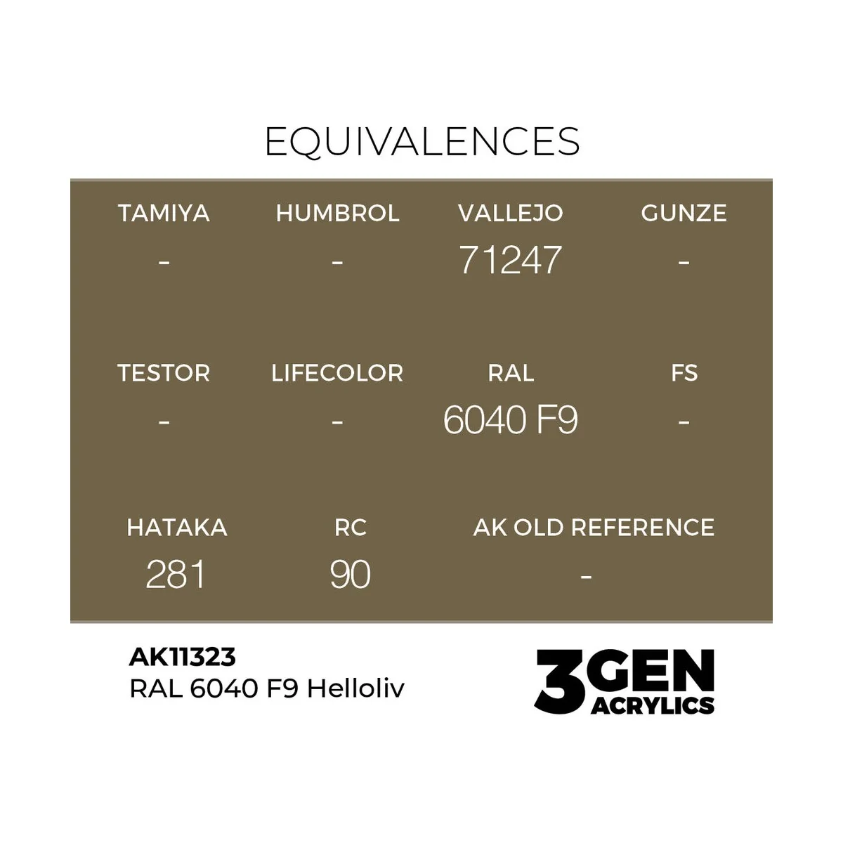 RAL 6040 F9 Helloliv - AK Interactive AK11323