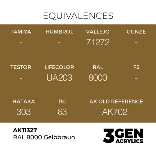 RAL 8000 Gelbbraun - AK Interactive AK11327