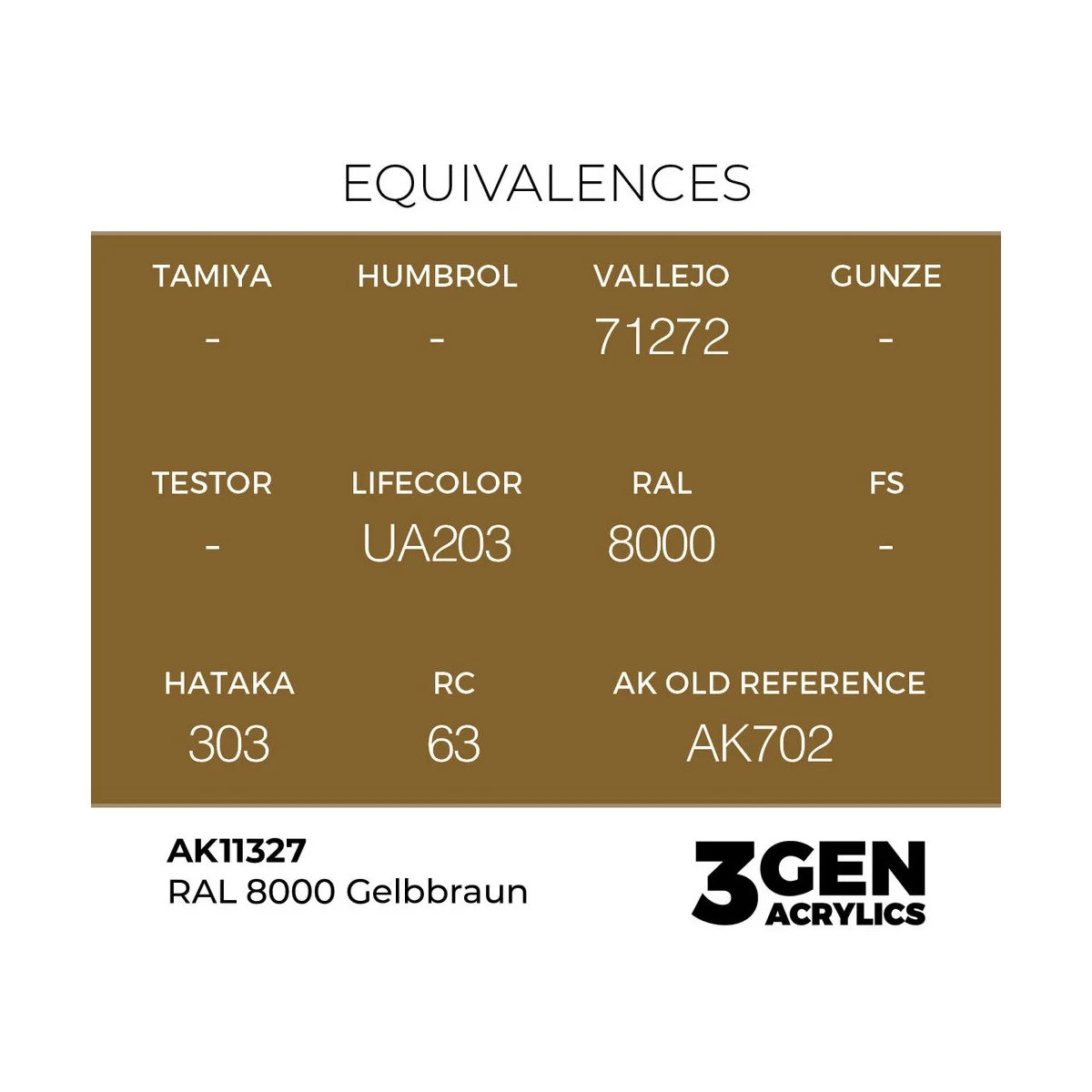 RAL 8000 Gelbbraun - AK Interactive AK11327