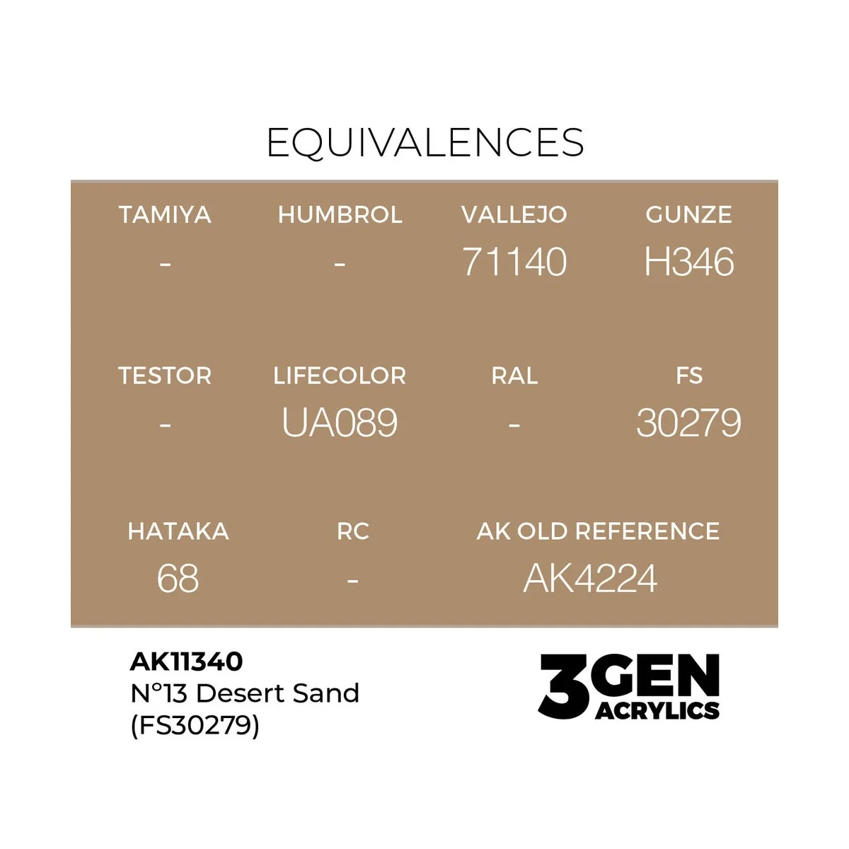 Nº13 Desert Sand (FS30279) - AK Interactive AK11340