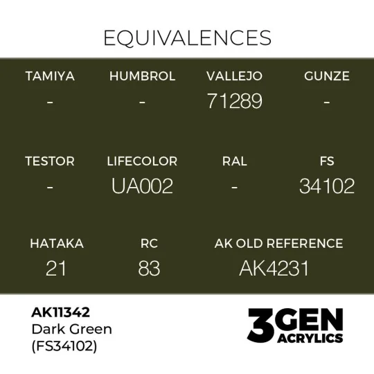 Dark Green (FS34102) - AK Interactive AK11342