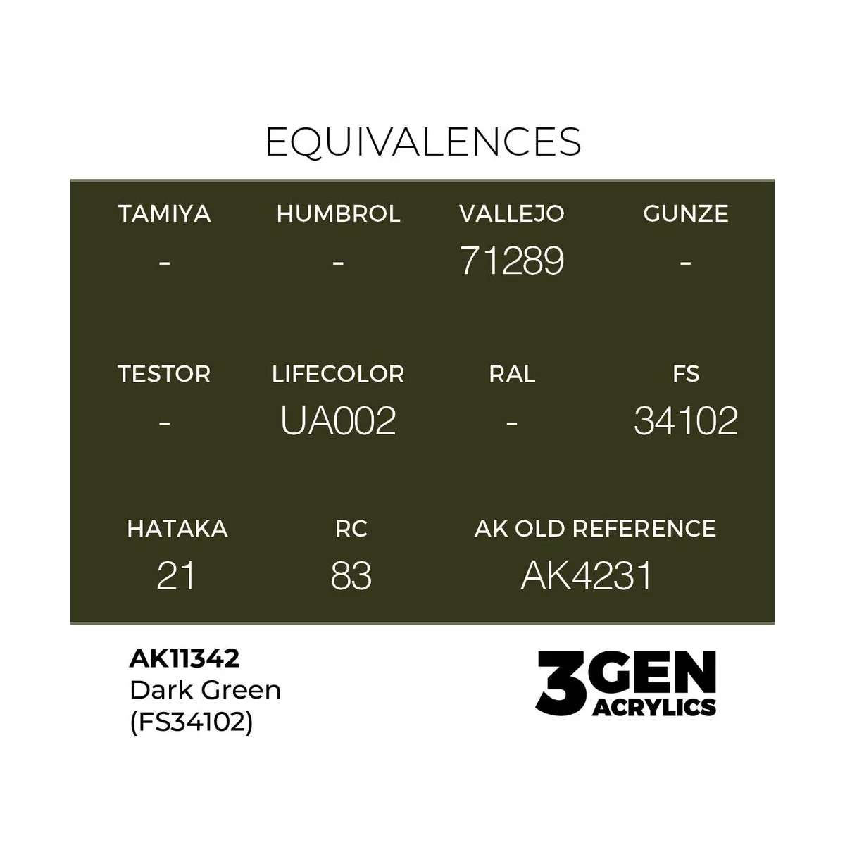 Dark Green (FS34102) - AK Interactive AK11342