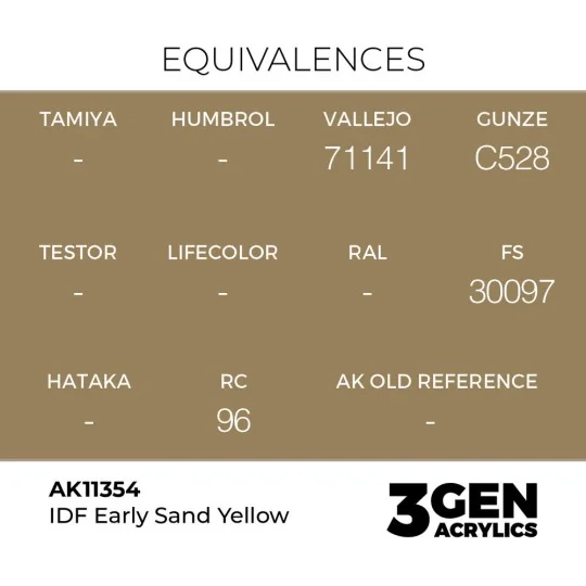IDF Early Sand Yellow - AK Interactive AK11354
