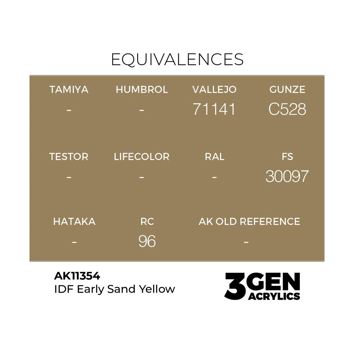 IDF Early Sand Yellow - AK Interactive AK11354