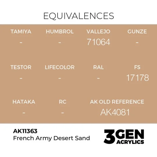 French Army Desert Sand - AK Interactive AK11363