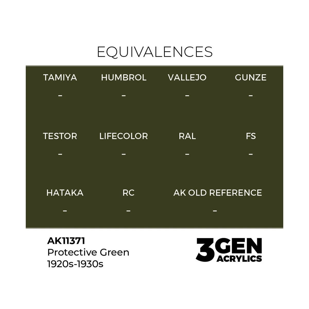 Protective Green 1920s-1930s - AK Interactive AK11371