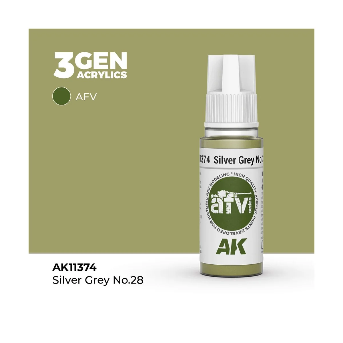Silver Grey No.28 - AK Interactive AK11374