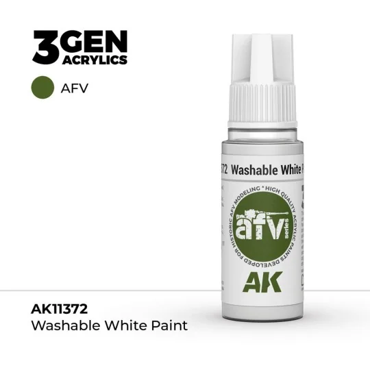 Washable White Paint - AK Interactive AK11372