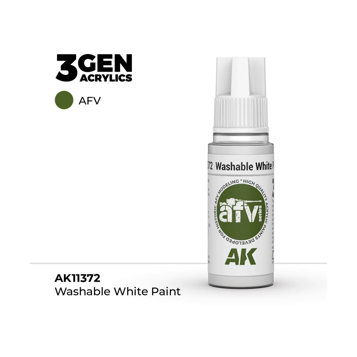 Washable White Paint - AK Interactive AK11372