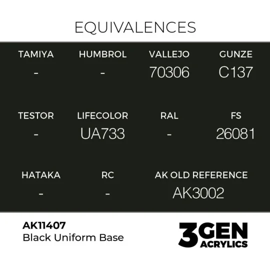 Black Uniform Base - AK Interactive AK11407
