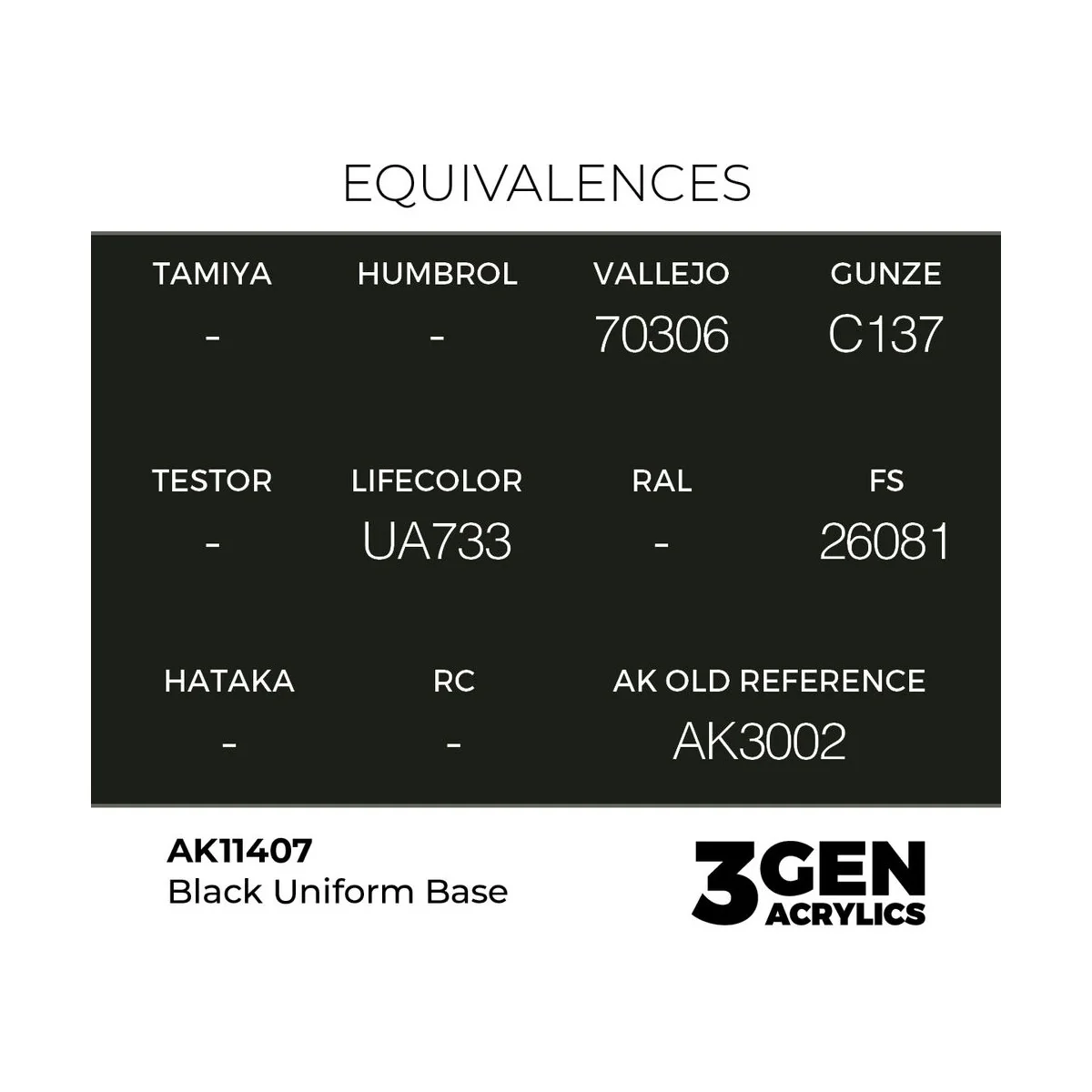 Black Uniform Base - AK Interactive AK11407