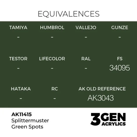 Splittermuster Green Spots - AK Interactive AK11415