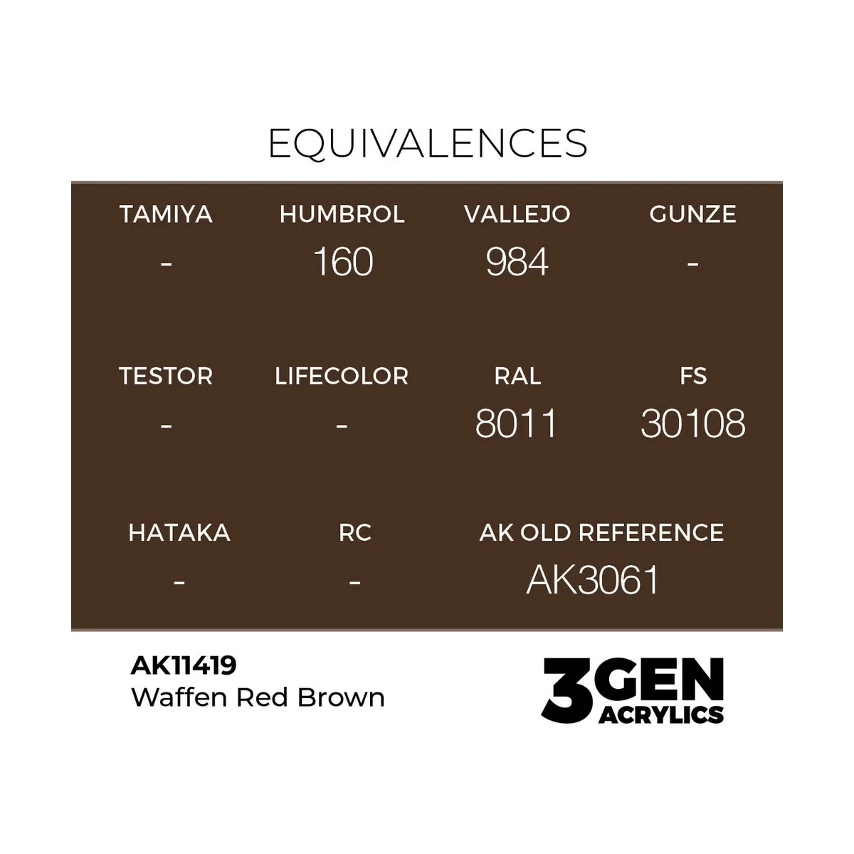 Waffen Red Brown - AK Interactive AK11419